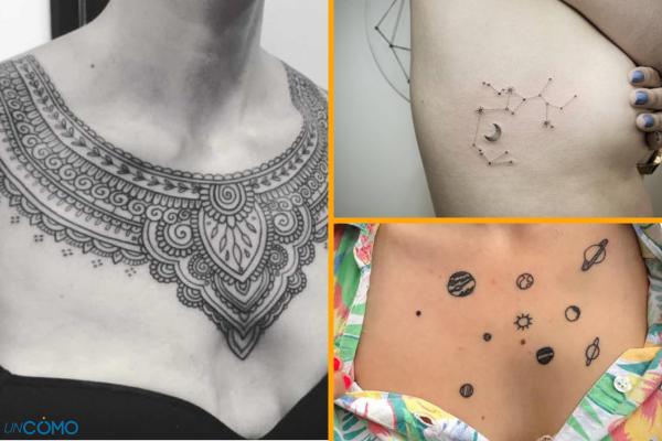 pecho tatuajes para mujer