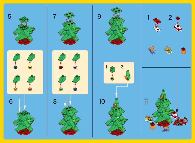 lego instructions christmas tree