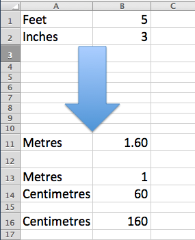 convert 5ft 4 inches to meters