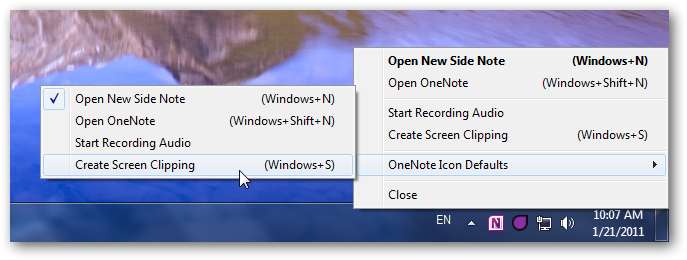 disable onenote tray icon