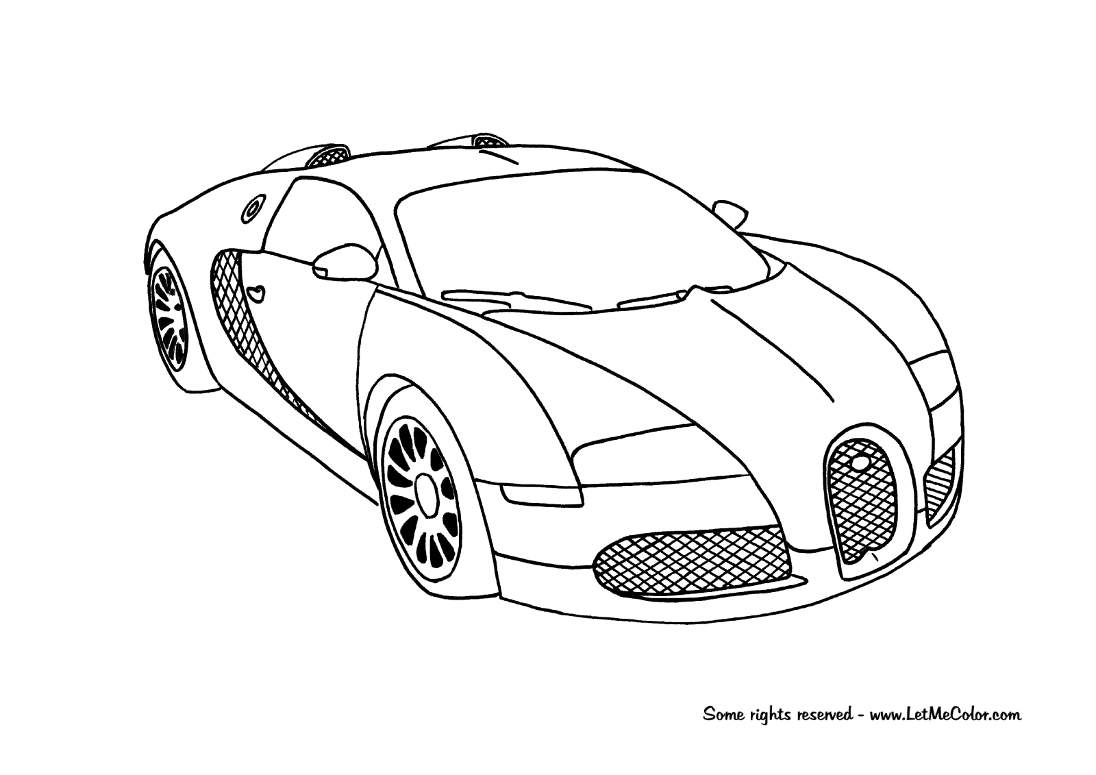 bugatti coloring sheet