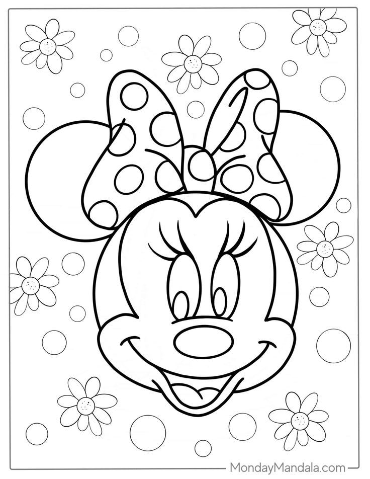 minnie mouse coloring pages