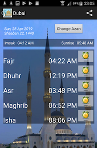 namaz time in dubai