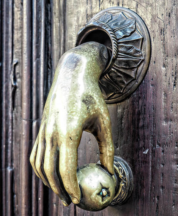 testicle door knocker