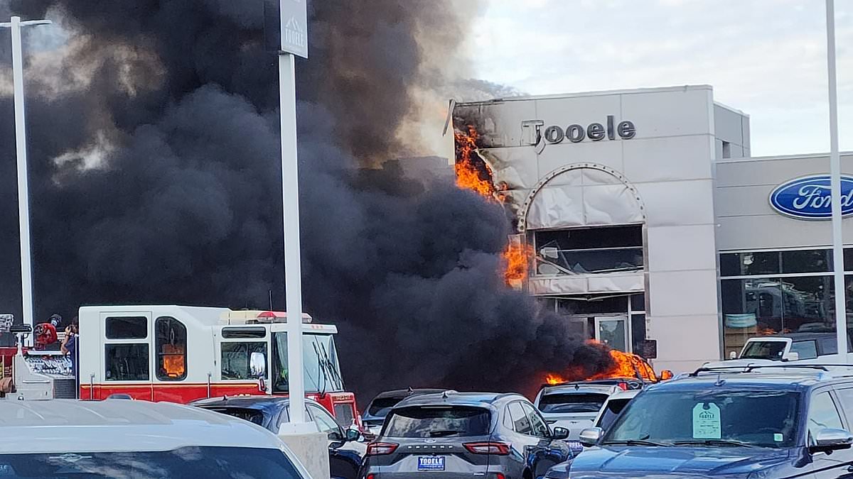 tooele car dealership fire