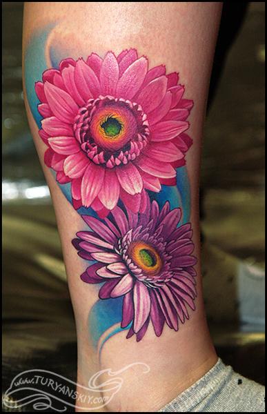 gerbera daisy tattoos