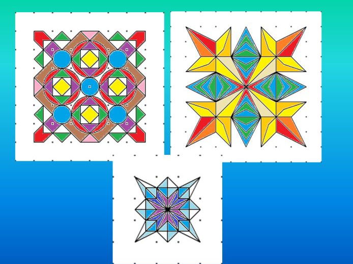 symmetry rangoli patterns