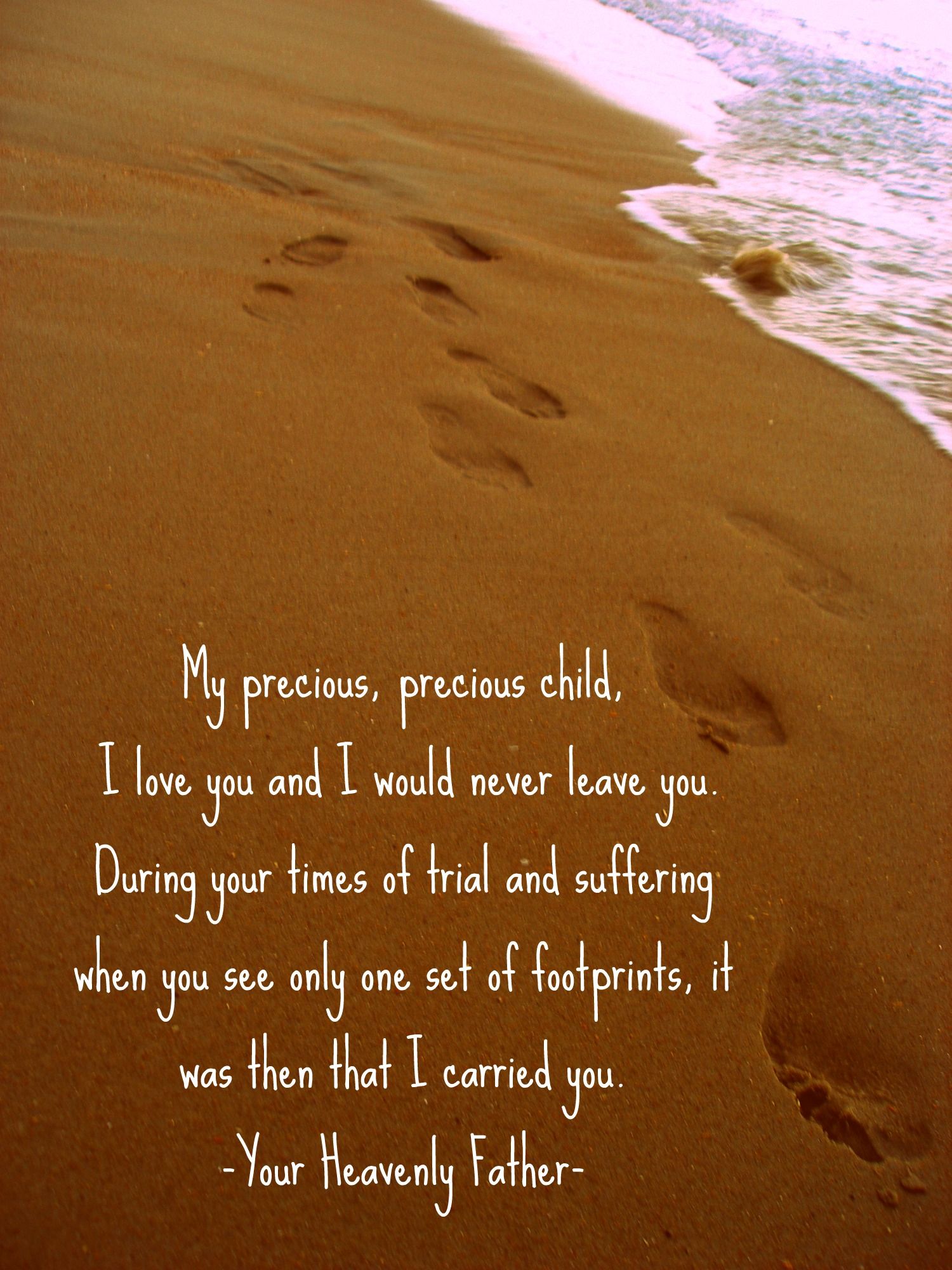 bible verse footprints in the sand poem