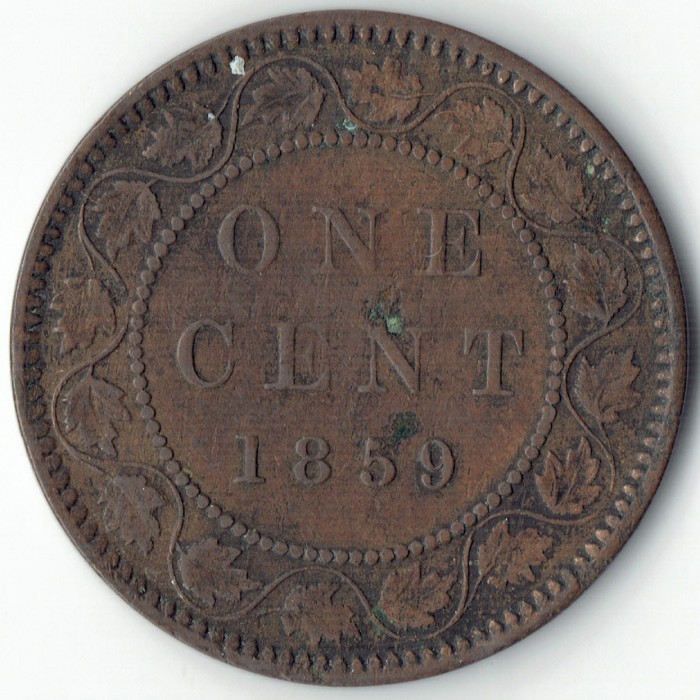 1859 canada 1 cent