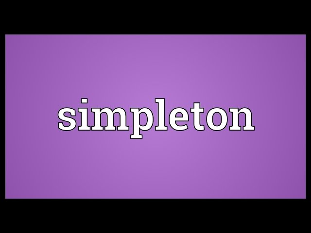 simpleton meaning in hindi