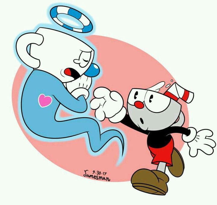 cuphead y mugman dibujos