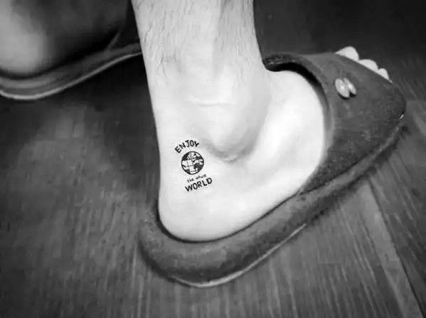 ankle tattoos guys