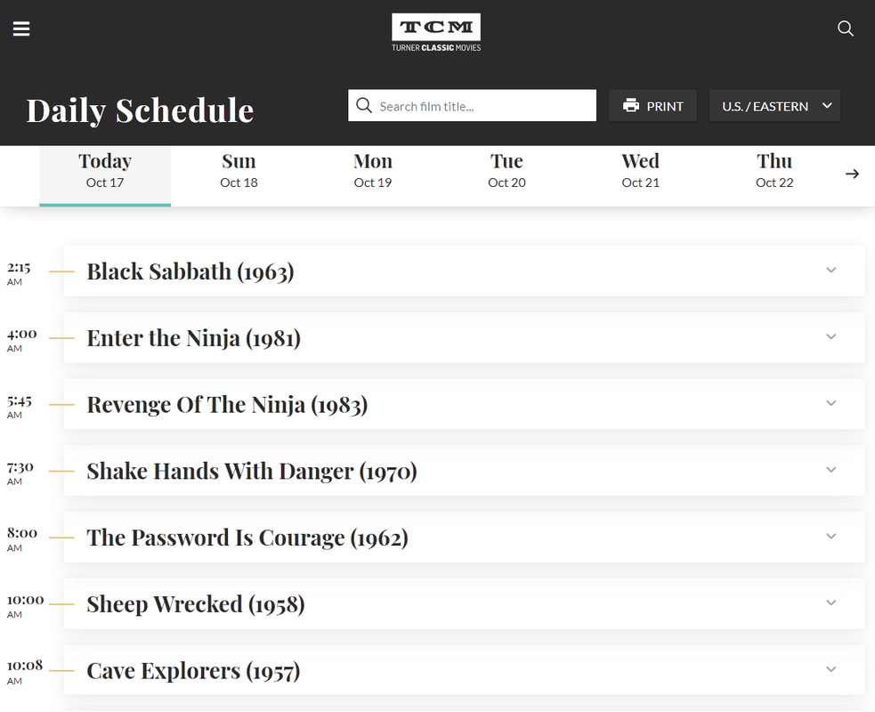 tcm schedule tonight