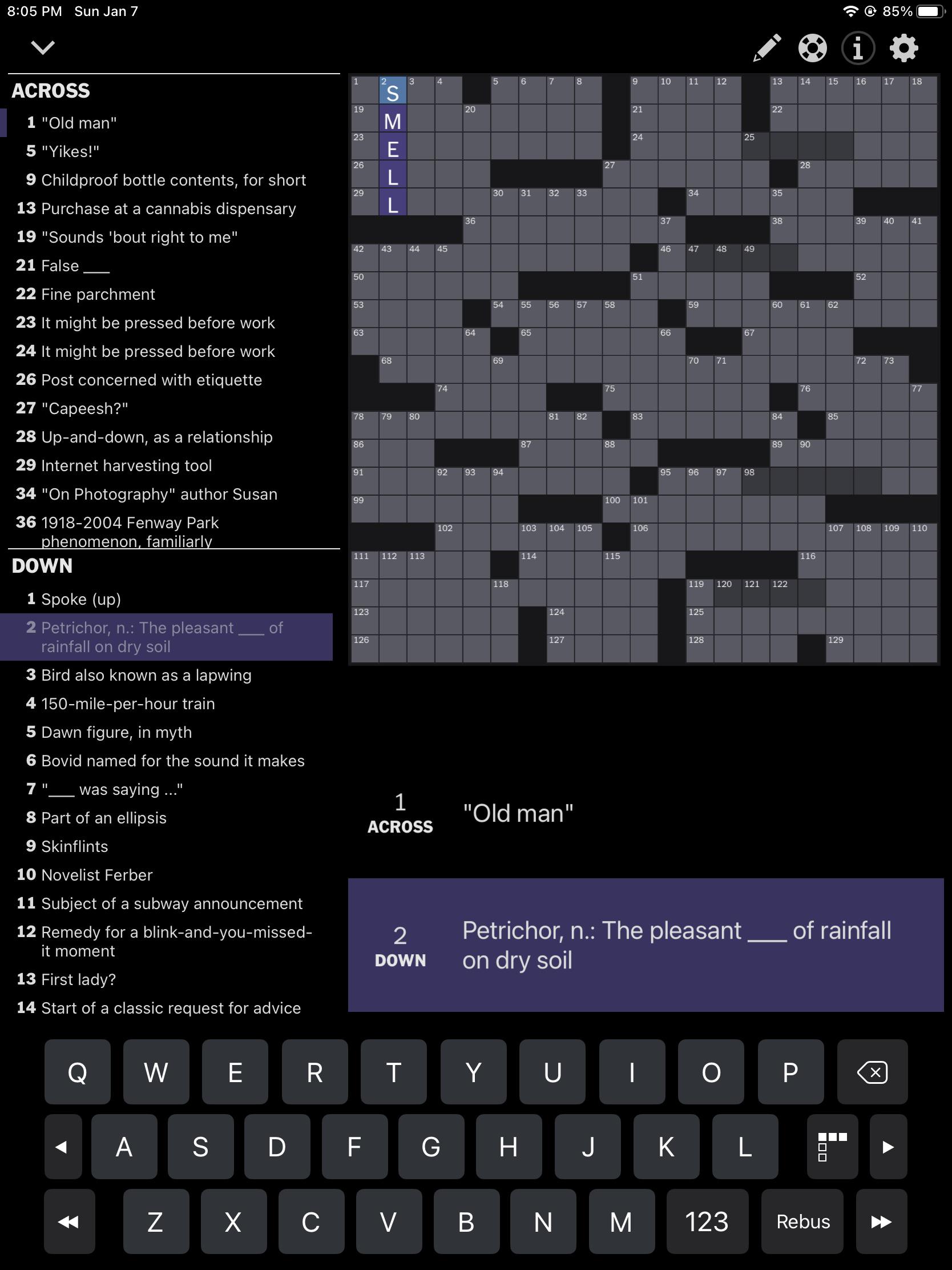 permeate crossword