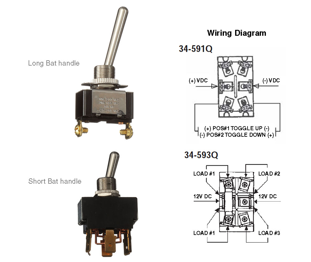 toggle switch 4 pin rocker switch wiring diagram