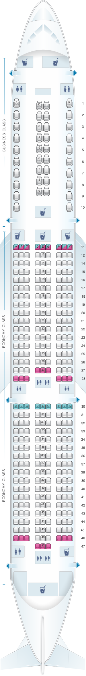 boeing 787-10 seat map