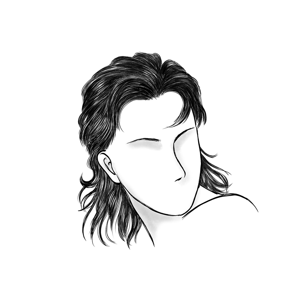 long mullet hairstyle