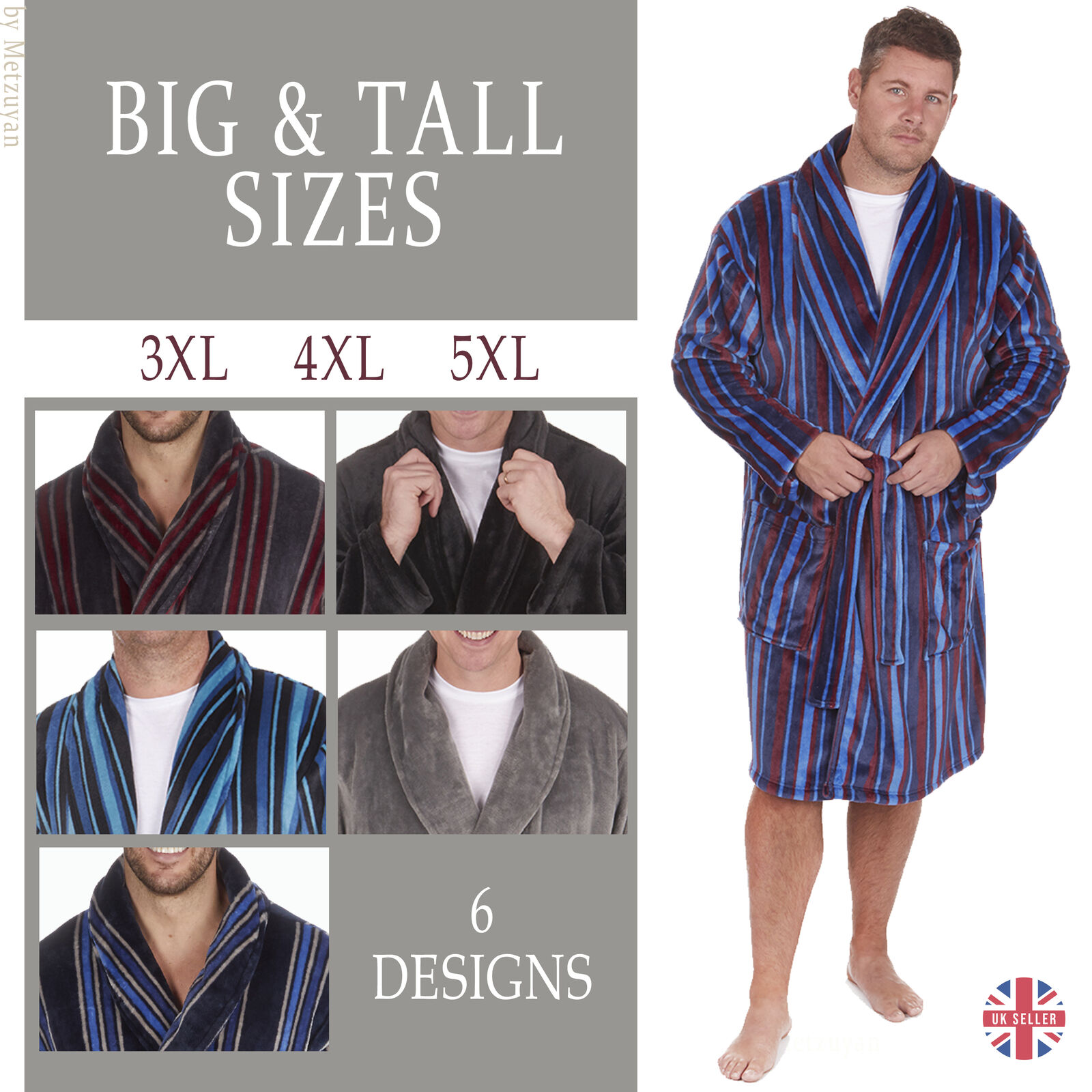 mens plus size dressing gown