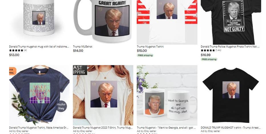 trump mug shot merchandise