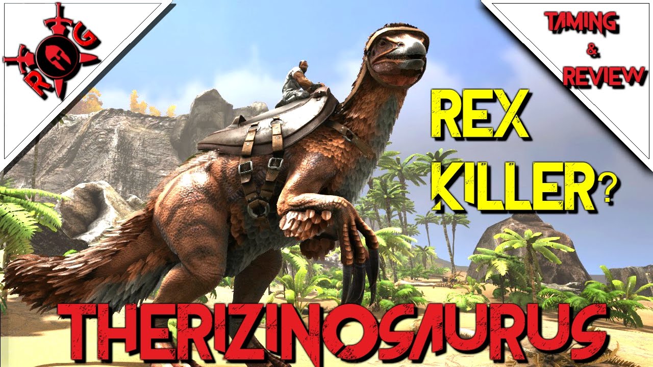 ark therizinosaurus taming