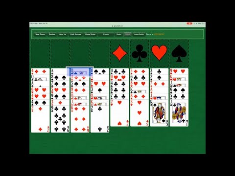 freecell solitaire green felt