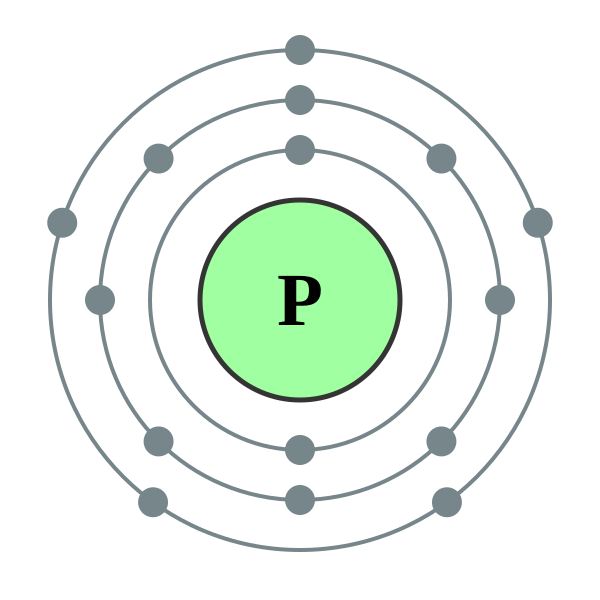 number of valence electrons in phosphorus