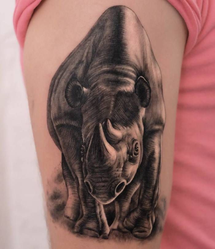 rhino tattoo designs