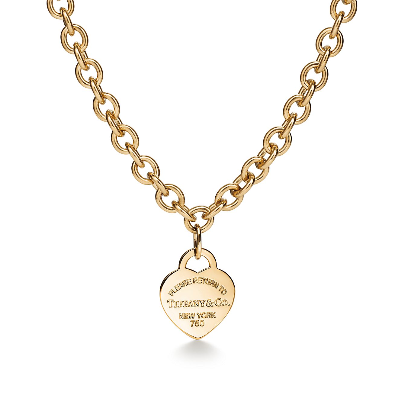 tiffany & co gold necklace