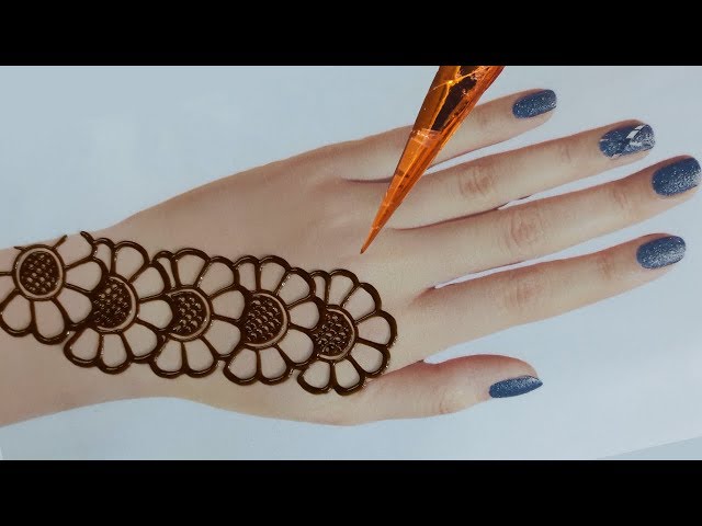 henna designs hand simple