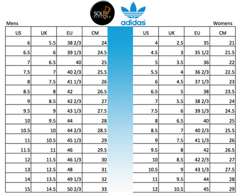 shoe size conversion adidas