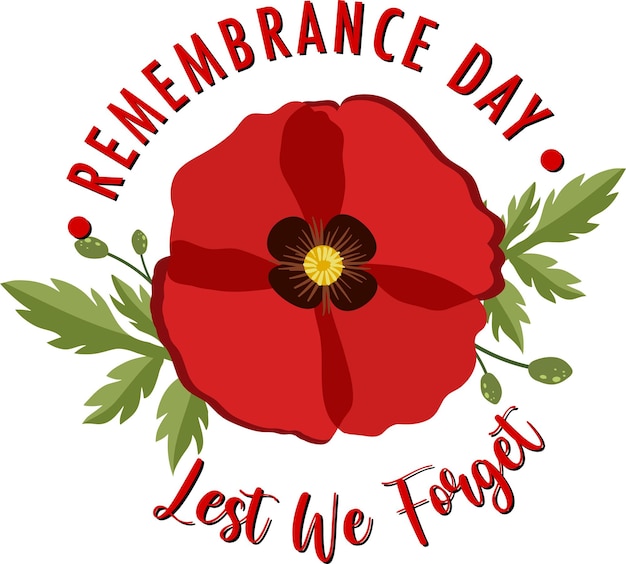 remembrance day poppy clipart