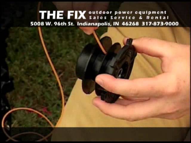 how to change stihl trimmer line