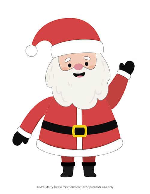 free pictures of santa claus to print