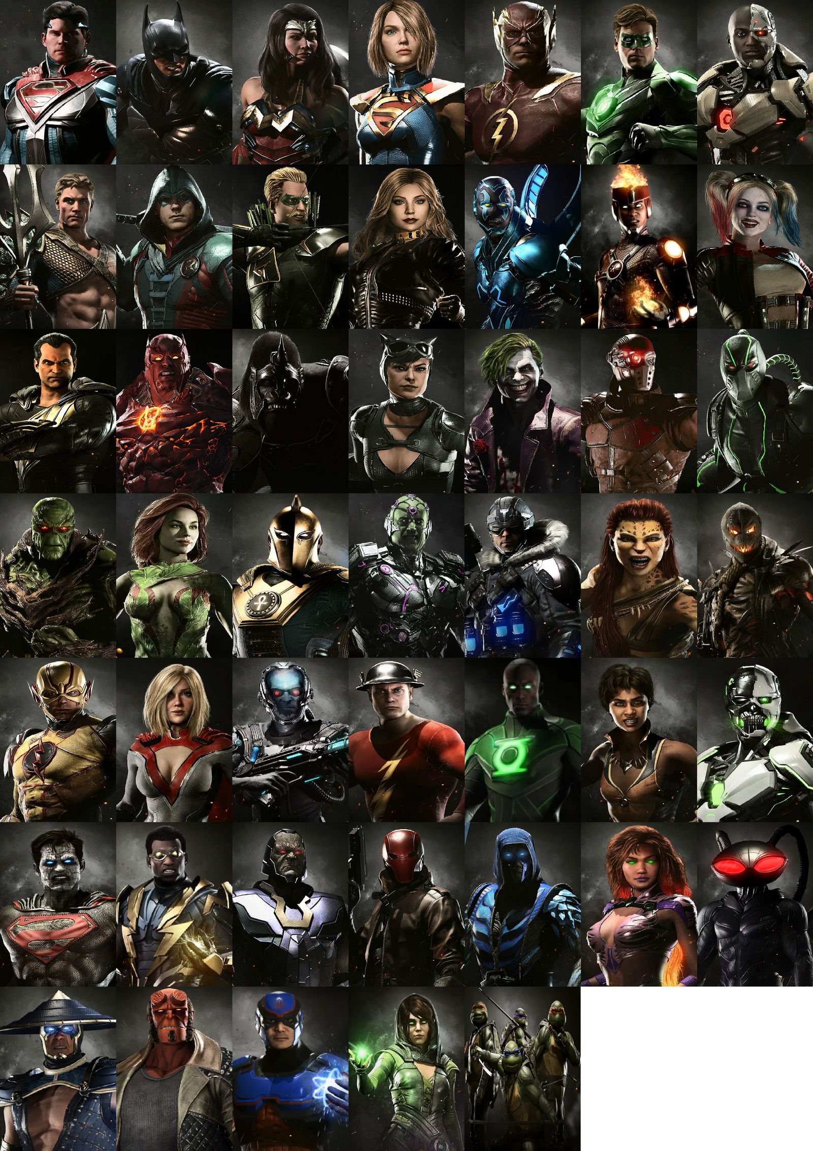 characters on injustice