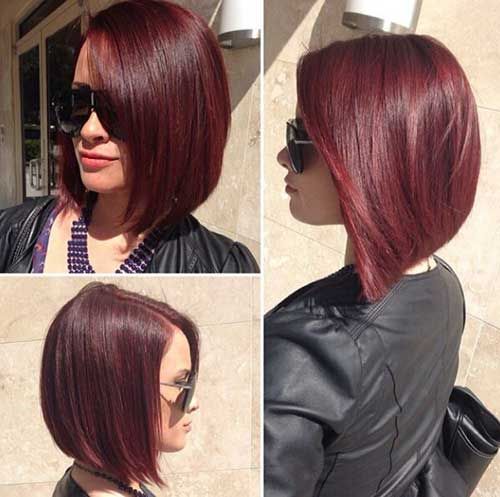 red hair bob haircut