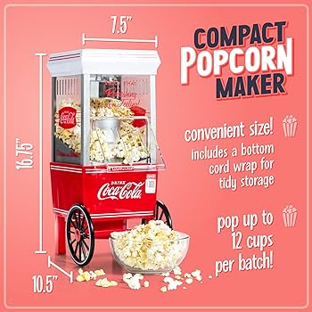 hot air popcorn maker coca cola