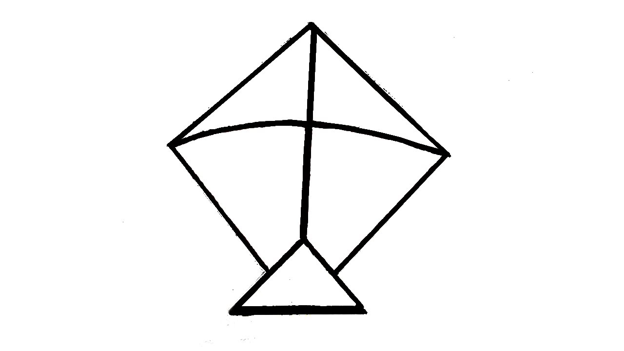 image of kite drawing