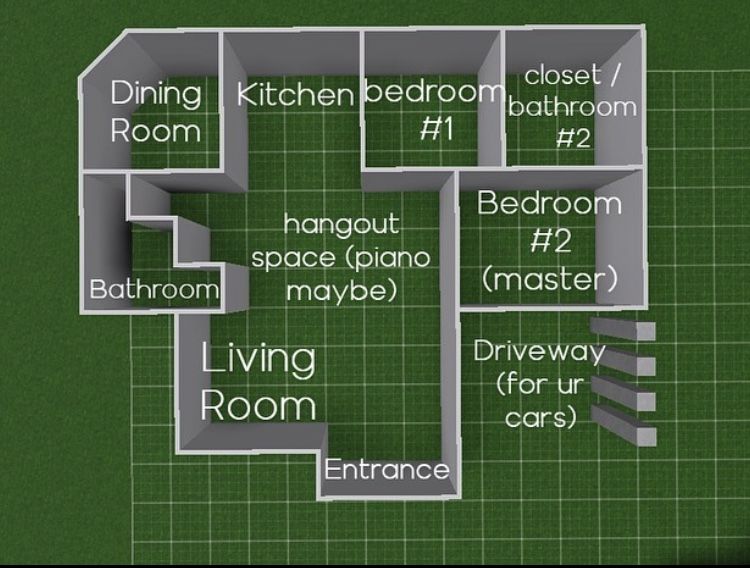 2 bedroom house layout bloxburg