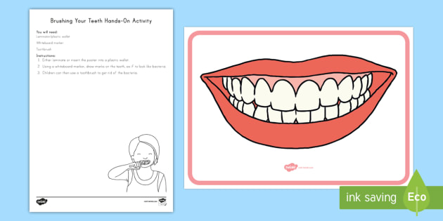 printable brush teeth activity