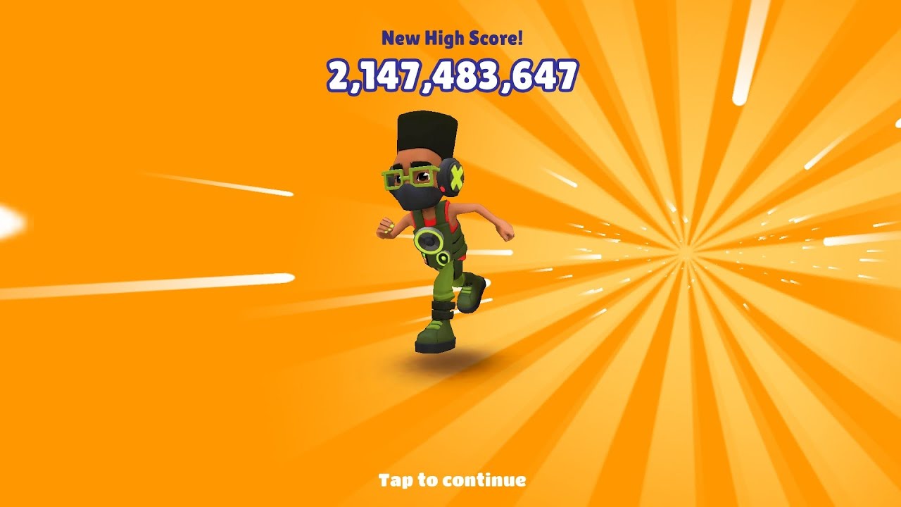 best score on subway surfers