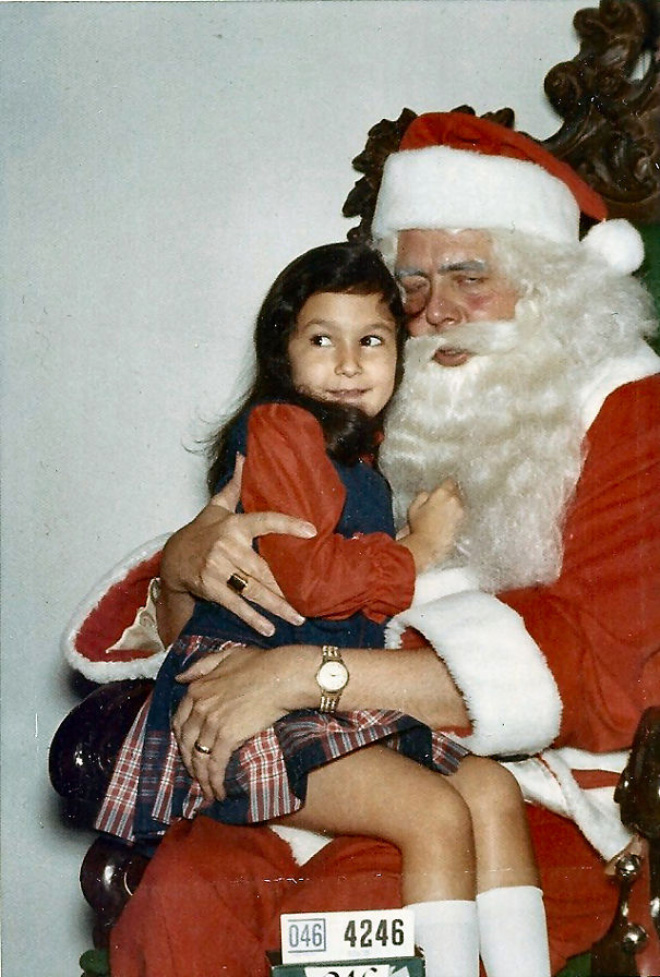 vintage creepy santa