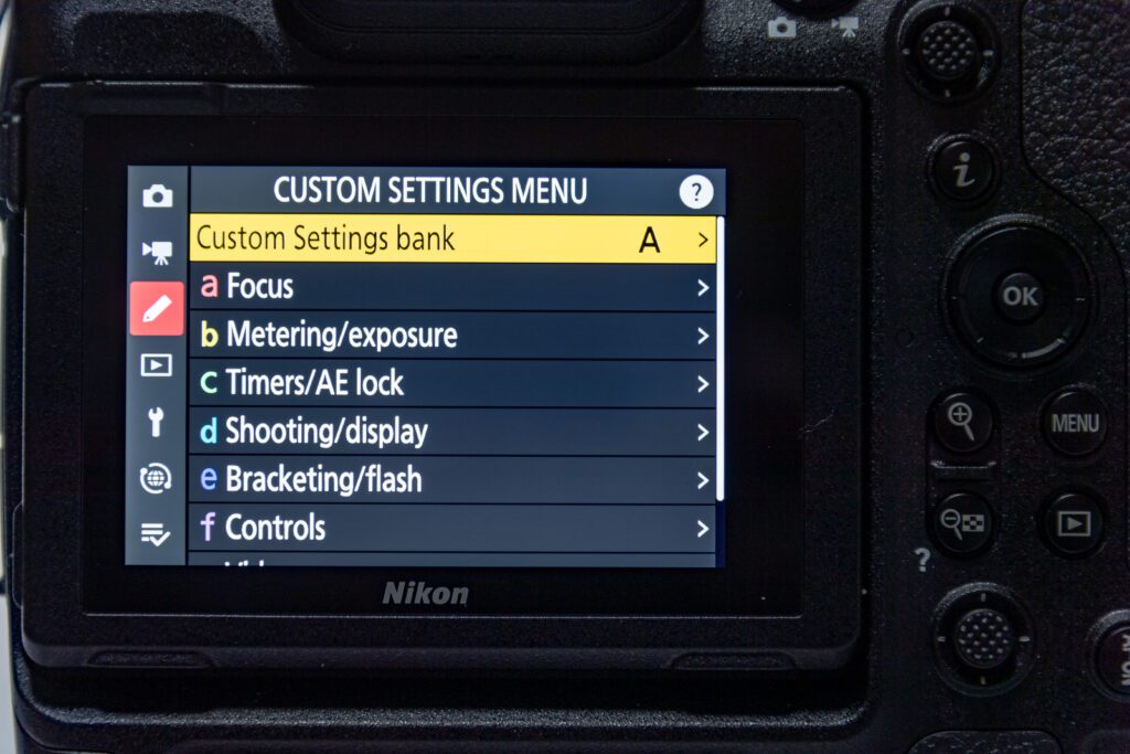 nikon z6 settings for sports