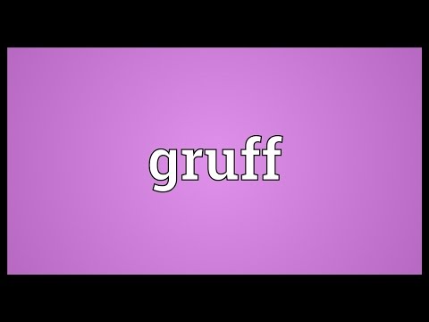 gruff meaning in telugu