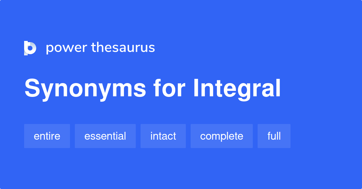 integral synonym