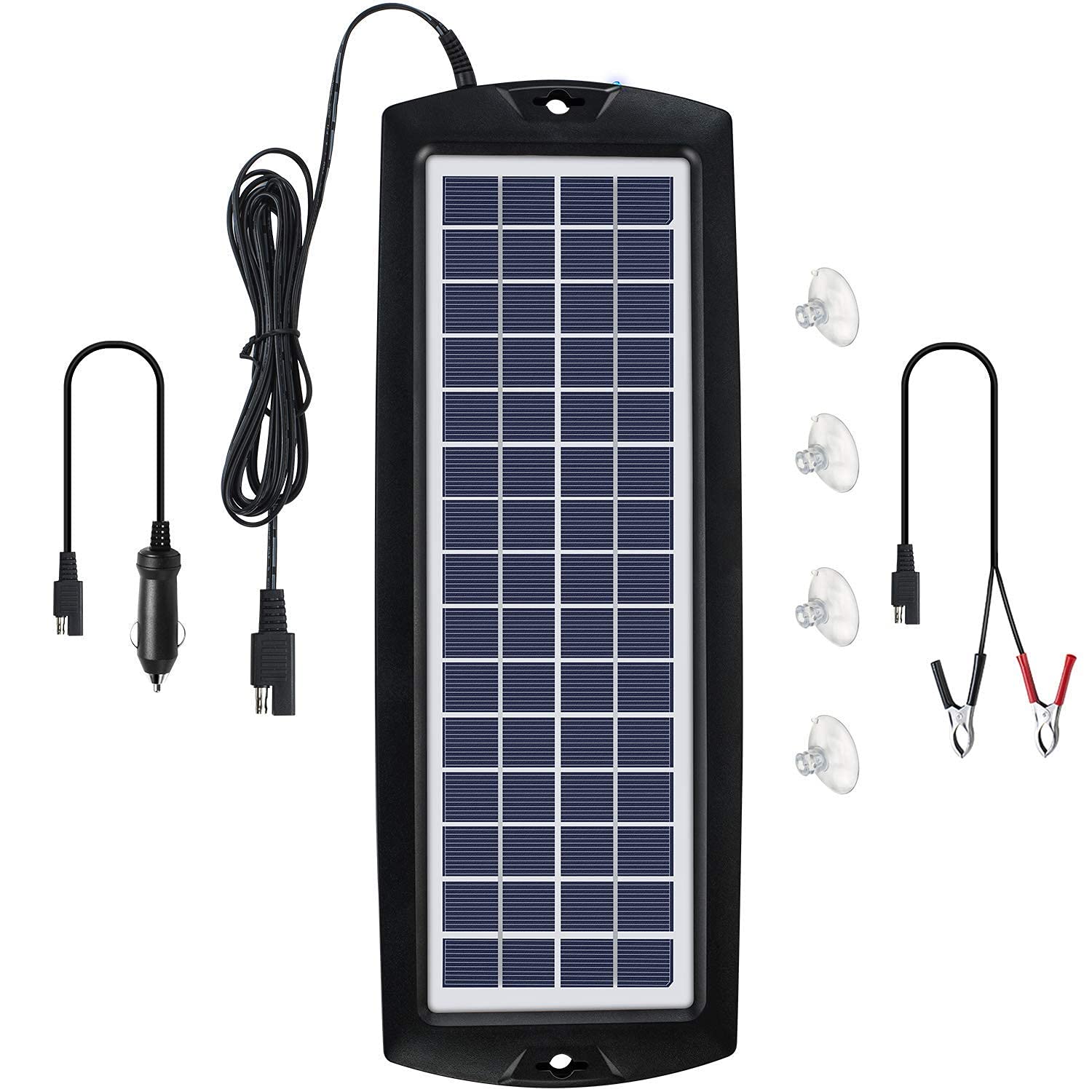 solar trickle charger with overcharge protection
