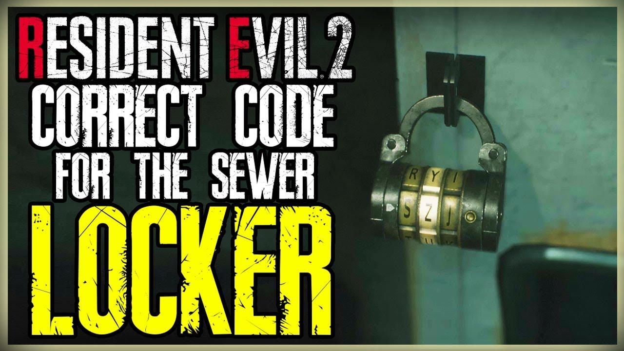combination lock sewers resident evil 2