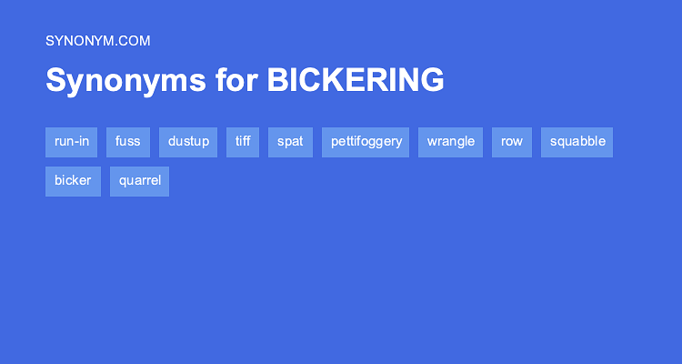 bickering synonym