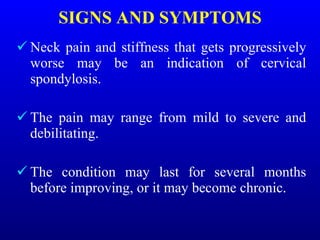 cervical spondylosis ppt