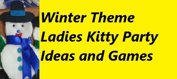 winter theme kitty party