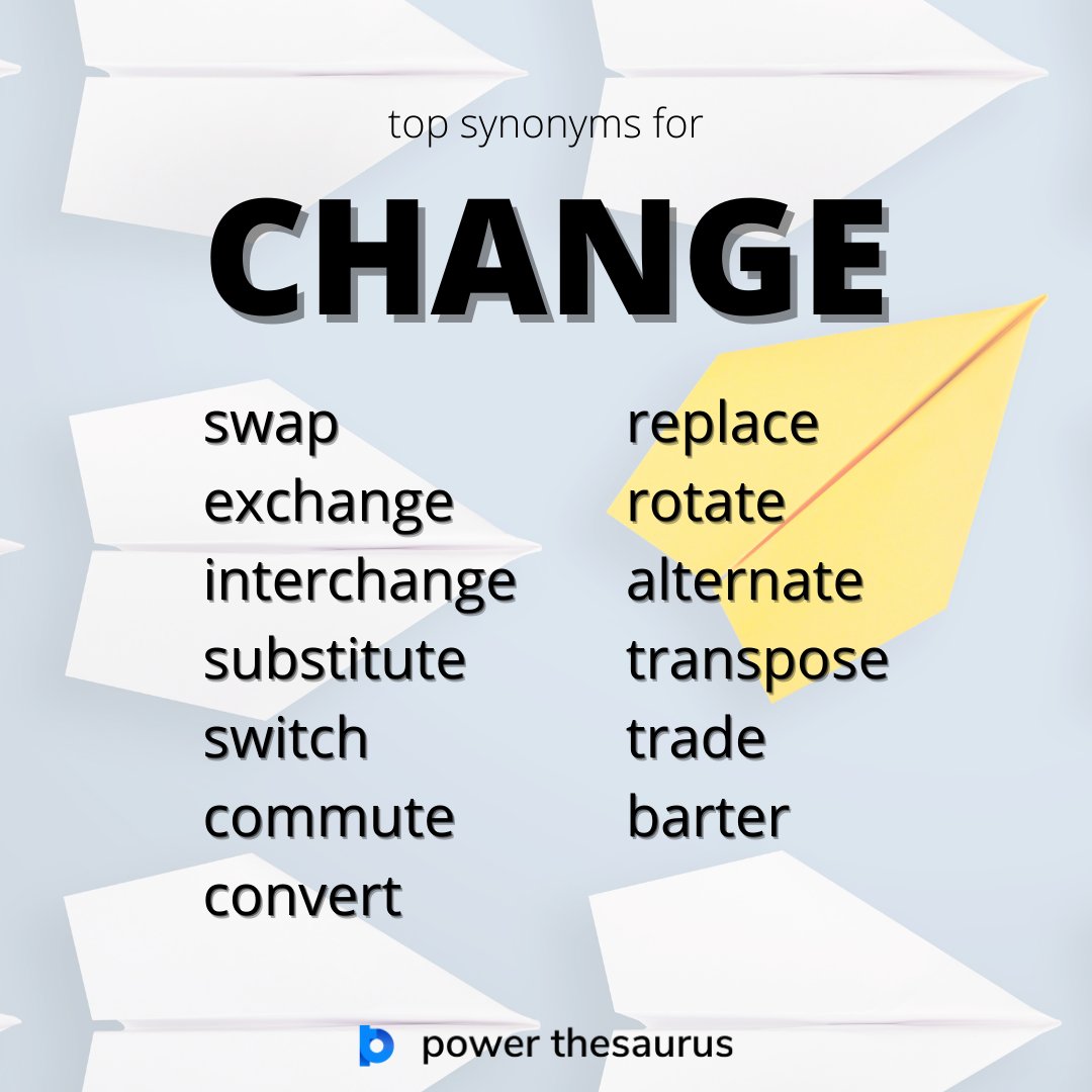 to switch synonym